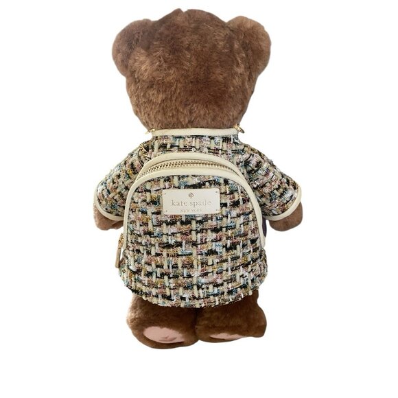 Kate Spade 3D Teddy Bear Crossbody Bag Brown Fur KI972 NWT Collectible - Picture 6 of 7